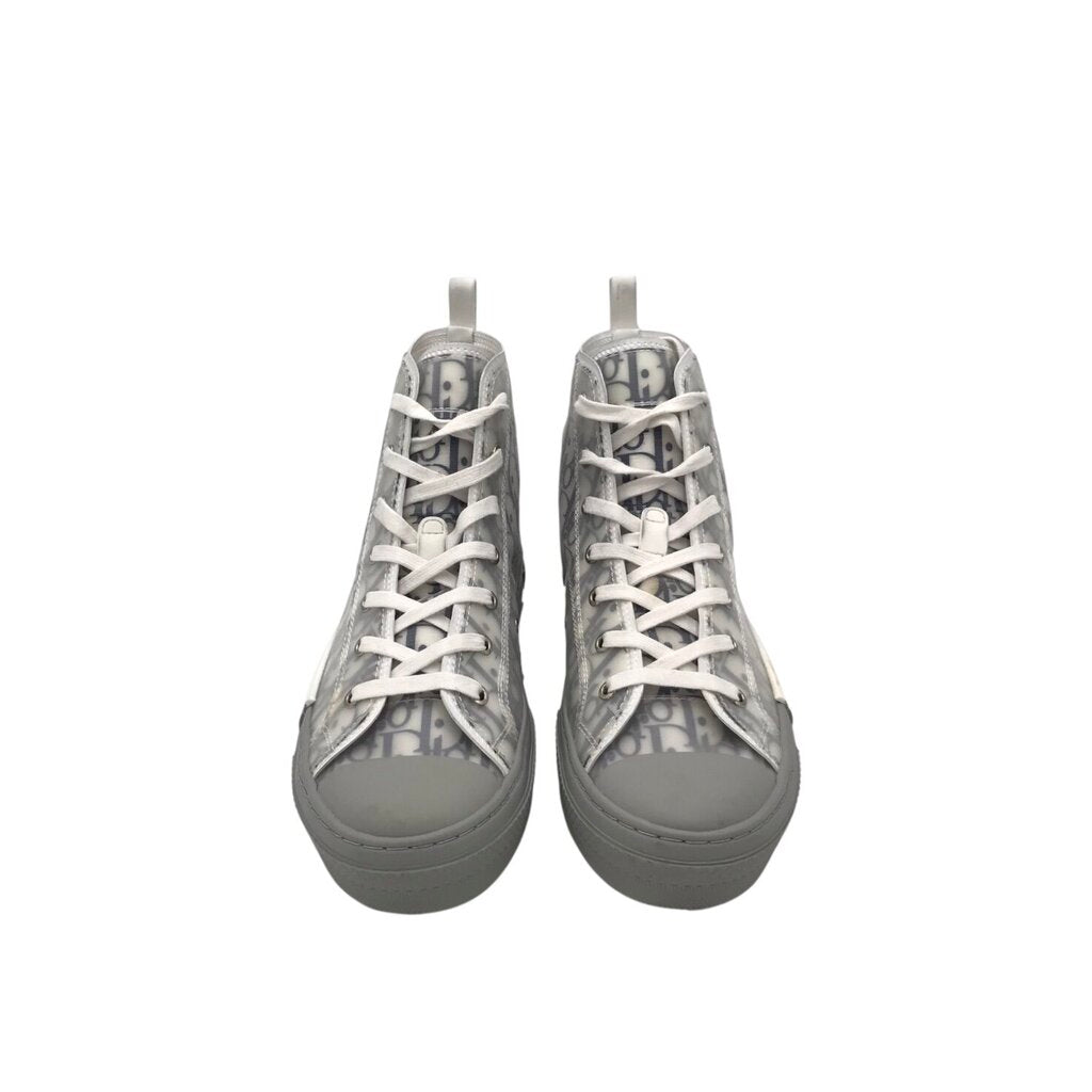 DIOR DIOR B23 HIGH TOP SNEAKERS LUXE MEN SHOES BLUE/GREY 45