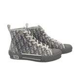 DIOR DIOR B23 HIGH TOP SNEAKERS LUXE MEN SHOES BLUE/GREY 45