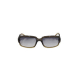 GUCCI RECTANGLE FRAME GG 2475/S LUXE SUNGLASSES GREEN/BLACK