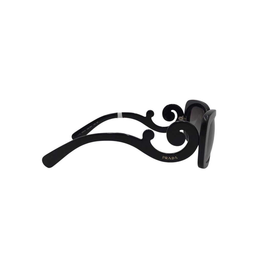 PRADA BAROQUE SWIRL w/ BOX LUXE SUNGLASSES BLACK