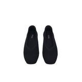 VIVAIA RET$129 KNIT BALLET FLAT SHOES BLACK 37.5