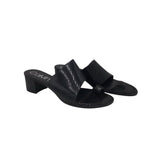 CALVIN KLEIN TOE LOOP SLIDE SHOES BLACK 9.5