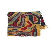 BEADED CLUTCH HANDBAG MULTI