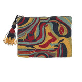 BEADED CLUTCH HANDBAG MULTI