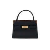 TORY BURCH RET$595 MINI LEATHER SATCHEL HANDBAG BLACK