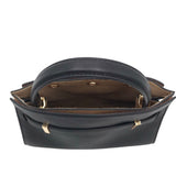 TORY BURCH RET$595 MINI LEATHER SATCHEL HANDBAG BLACK