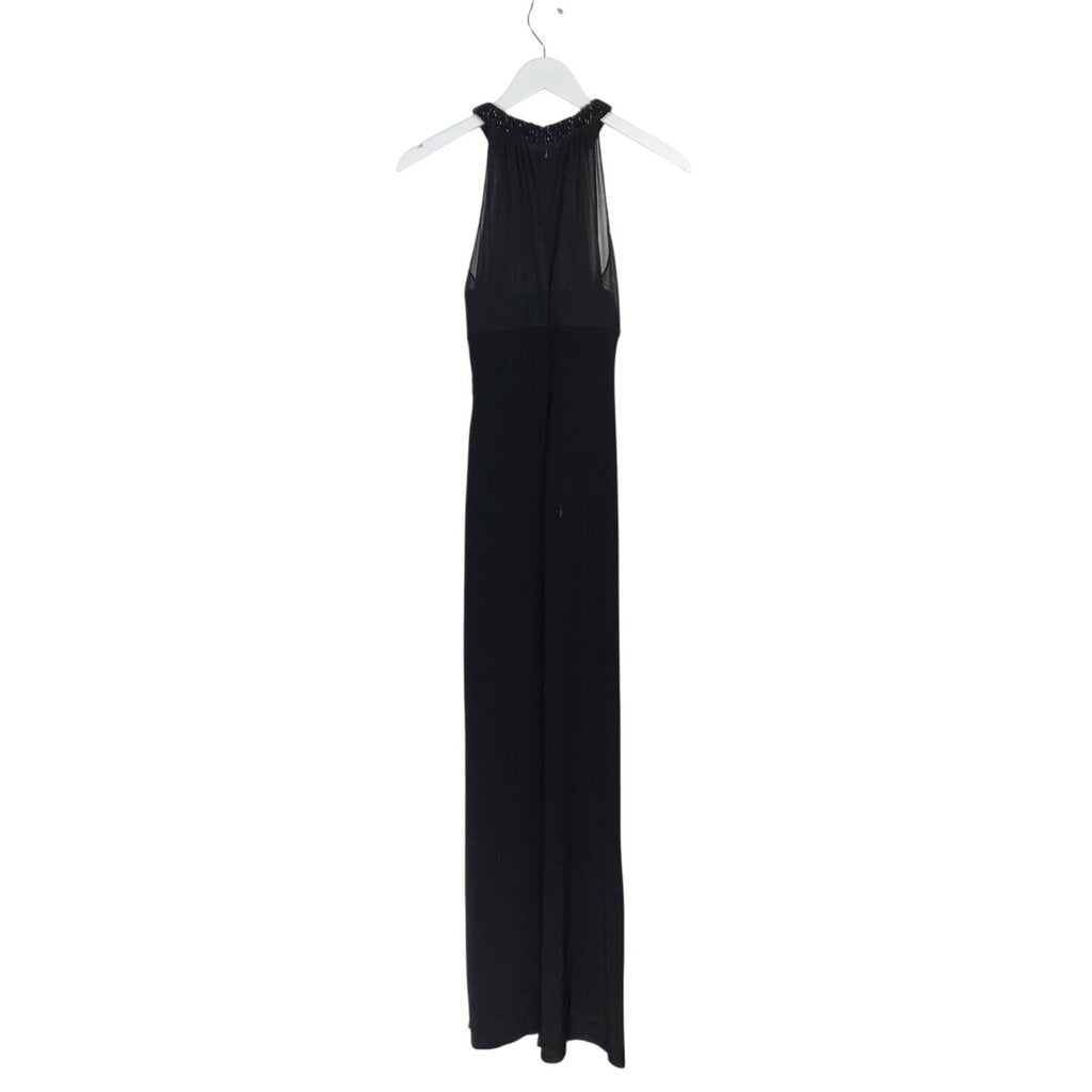 LAUREN RALPH LAUREN MAXI HALTER FORMAL BLACK 4