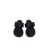 SOFFT SANDAL LEATHER THONG SHOES BLACK 9.5M