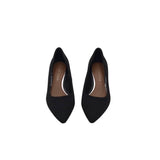 RET$198 TEXTURED PUMP SHOES BLACK 7