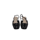 FRANCO SARTO FLAT SLINGBACK SHOES BLACK 10