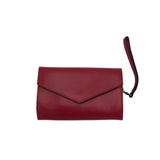 PATRICIA NASH LEATHER CLUTCH HANDBAG RED