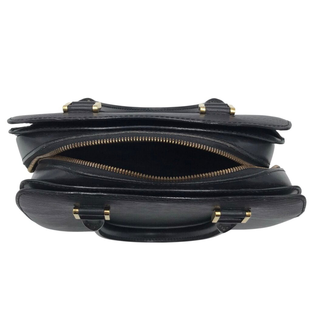 LOUIS VUITTON EPI LEATHER PONT NEUF PM LUXE HANDBAG BLACK