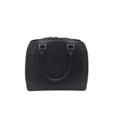 LOUIS VUITTON EPI LEATHER PONT NEUF PM LUXE HANDBAG BLACK