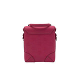 MCM SOFT BERLIN CROSSBODY EMBOSSED LEATHER LUXE HANDBAG PINK
