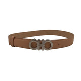 SALVATORE FERRAGAMO LEATHER BELT DESIGNER ACCESSORIES TAN SMALL