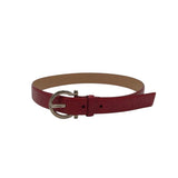 RET$160 CROC EMBOSSED BELT WOMEN'S ACCESSORIES BROWN 38