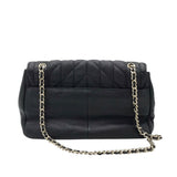 KARL LAGERFELD RET$298 QUILTED CHAIN STRAP HANDBAG BLACK