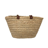 TORY BURCH LARGE STRAW TOTE HANDBAG TAN BROWN