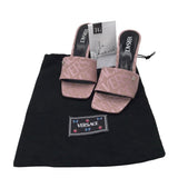 VERSACE VERSACE ALLOVER MULES LUXE SHOES PINK/BEIGE 38