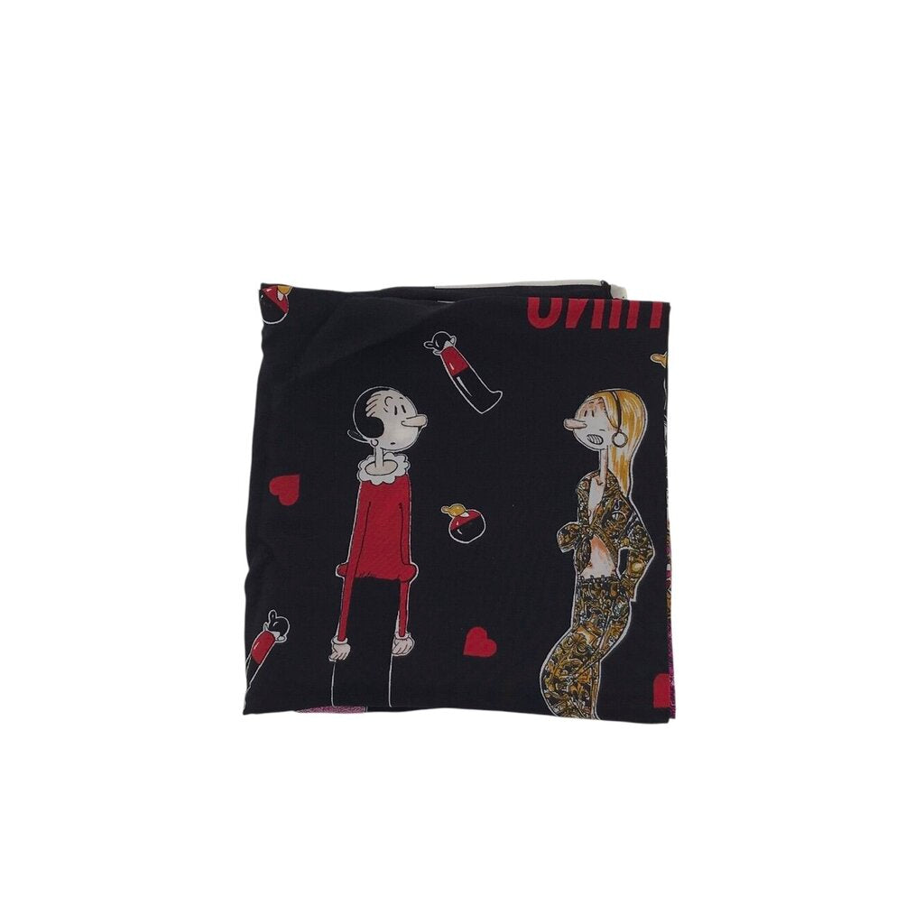 MOSCHINO CARTOON CHARACTER "OLIVE OYL" DESIGNER ACCESSORIES BLACK/RED