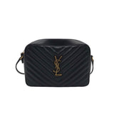 YSL LOU CAMERA BAH QUILTED w/ DUST BAG LUXE HANDBAG BLACK