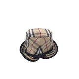 BURBERRY HOUSE CHECK BUCKET HAT LUXE ACCESSORIES BLACK/BEIGE