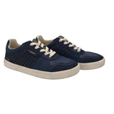 SAM EDELMAN RET$120 WOVEN SNEAKER SHOES NAVY WHITE 9M