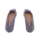 NICKY HILTON RET$188 LASER CUT BALLET FLAT SHOES LAVENDER 7.5B