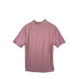BANANA REPUBLIC POLO SHORT SLEEVE MEN SHIRT PINK MEDIUM
