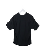 TOMMY BAHAMA SILK SHORT SLEEVE MEN SHIRT BLACK MEDIUM
