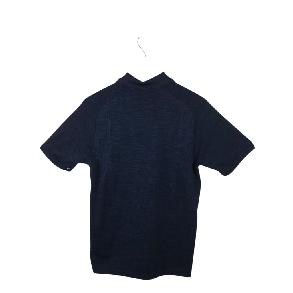 LULULEMON POLO SHORT SLEEVE MEN SHIRT NAVY MEDIUM