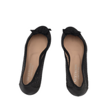 NICKY HILTON RET$188 LASER CUT BALLET FLAT SHOES BLACK 7.5B