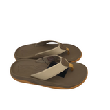 NWT$70 FLIP-FLOP MEN SHOE TAUPE YELLOW 10