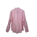 ORLEBAR BROWN NWT LINEN LONG SLEEVE MEN SHIRT PINK XXLARGE