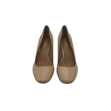 CALVIN KLEIN PUMP PYTHON HEEL SHOES BEIGE 8