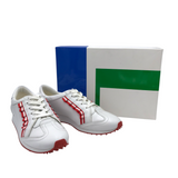 TORY BURCH SNEAKERS DESIGNER SHOES WHITE RED 10M