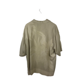 SILK SHORT SLEEVE MEN SHIRT KHAKI LARGE