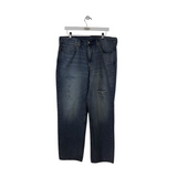 LEVI'S "550" DISTRESSED STRAIGHT LEG MEN JEANS BLUE 36/32