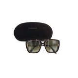 TOM FORD "MARISSA" TF619 OVERSIZE SQUARE LUXE SUNGLASSES BROWN