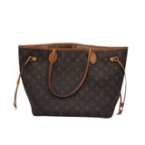 LOUIS VUITTON 2008 NEVERFULL MM LUXE HANDBAG BROWN 17L x 10H x 5W