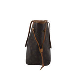 LOUIS VUITTON 2008 NEVERFULL MM LUXE HANDBAG BROWN 17L x 10H x 5W