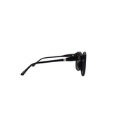 JIMMY CHOO ROUND PLASTIC FRAME LUXE SUNGLASSES BLACK