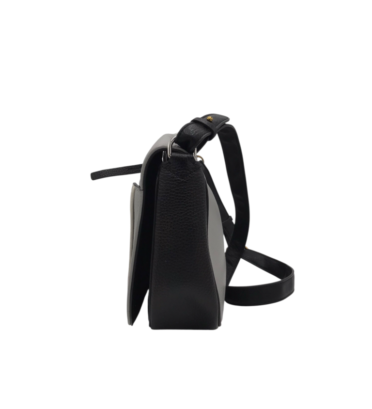 MARC JACOBS RET$325 MINI MESSENGER HANDBAG GREY BLACK 9L x 7H x 2.5W