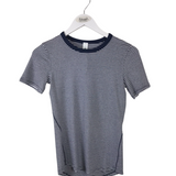 LULULEMON STRIPE TOP ACTIVEWEAR NAVY WHITE 6