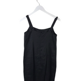 VERONICA BEARD LINEN SLEEVELESS DESIGNER DRESS BLACK 2