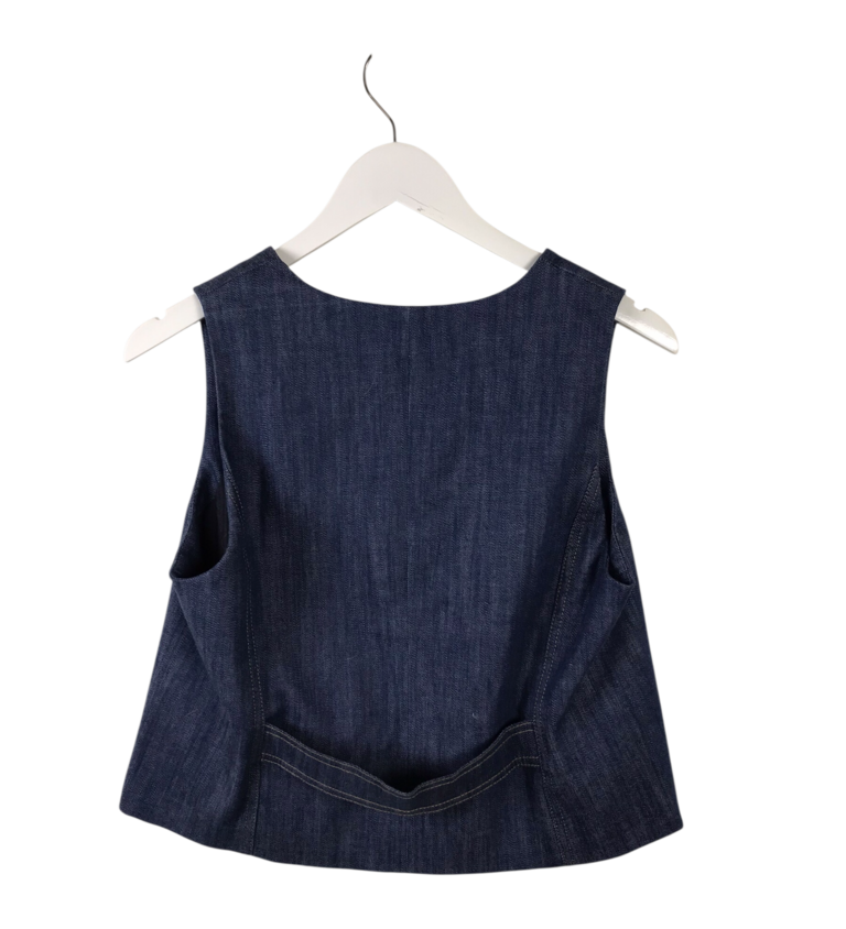 TALBOTS NWT$109 DENIM VEST BLUE 10P