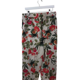 CHICO'S FLORAL LINEN WIDE LEG PANT CREAM MULTI 2