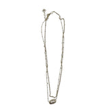 KENDRA SCOTT GEMSTONE DOUBLE-STRAND NECKLACE GOLD WHITE