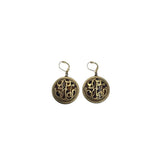 JOHN WIND TORTOISESHELL DROP EARRINGS GOLD BROWN