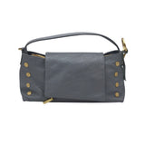 HAMMITT RET$445 SHOULDER PATENT HANDBAG GREY 11L x 5.5H x 3.5W